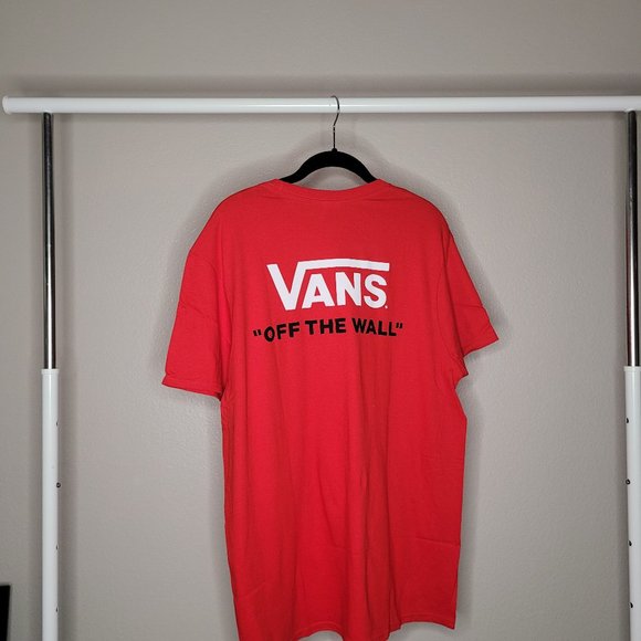New Vans Staff Tee Red - Picture 1 of 2